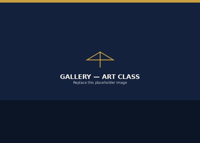 Students in art class